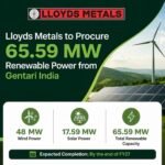 Lloyds Metals to Procure 65.59 MW Renewable Power from Gentari India img 7347