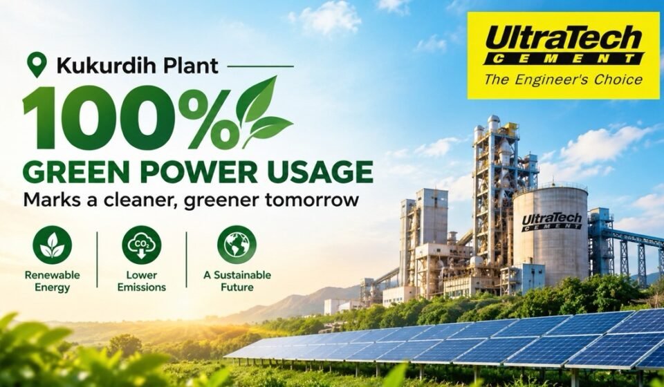 UltraTech’s Kukurdih Plant Achieves 100% Green Power Usage e75d306b 3a14 4838 9f4b 70a08c16af12