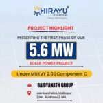 Chirayu Power Commissions First Phase of 5.6 MWp Solar Project in Maharashtra img 8081