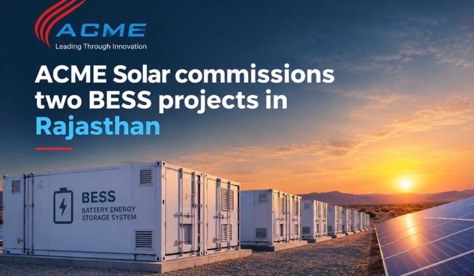 ACME Solar Commissions 107.36 MW/437.49 MWh BESS Capacity in Rajasthan img 8402
