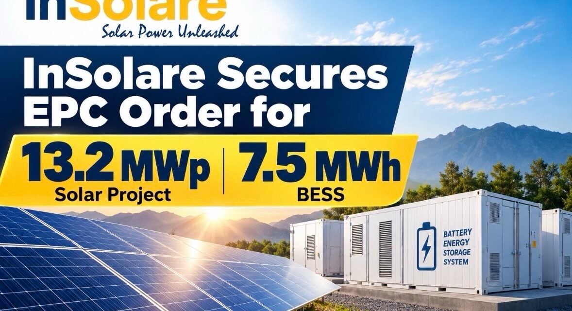 InSolare Secures EPC Order for 13.2 MWp Solar Project with 7.5 MWh BESS img 8800