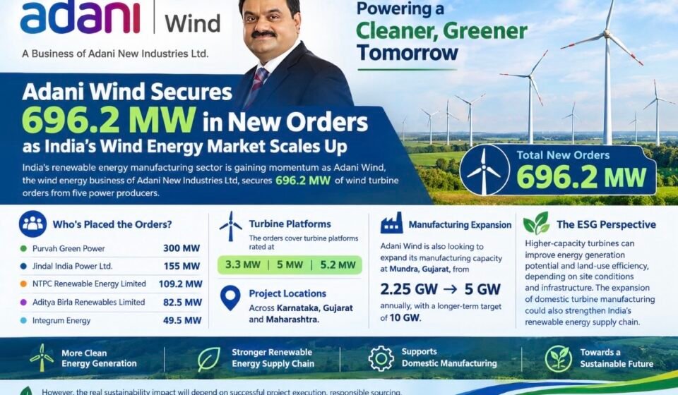 Adani Wind Secures 696.2 MW in New Orders as India’s Wind Energy Market Scales Up img 9068